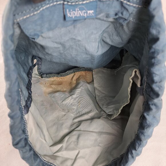 Kipling Rare Vintage Backpack Rucksack Blue bag - Authentic - Gently Used - Picture 8 of 15